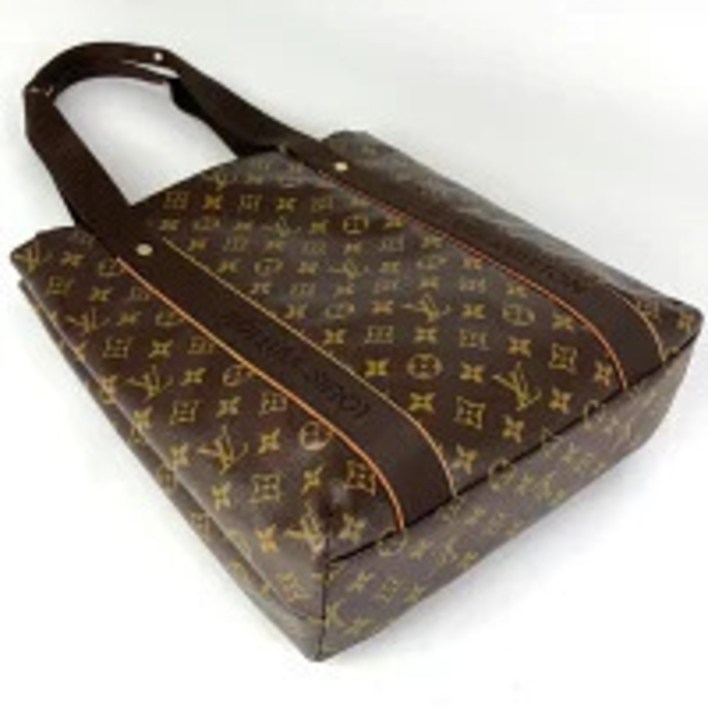Louis Vuitton Tote Brown Bobour Shoulder Bag Cabas Monogram Brown